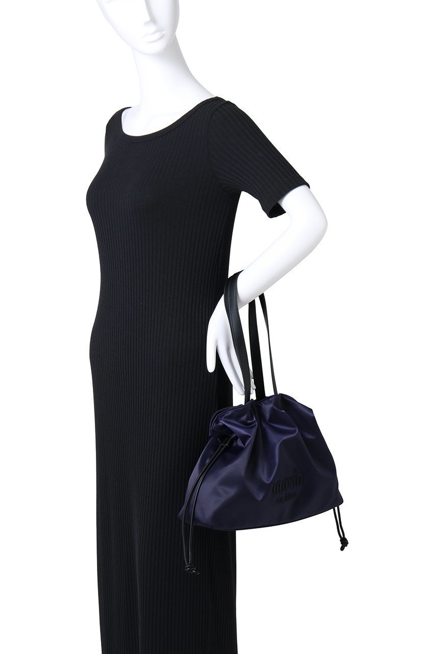 【ランバン オン ブルー/LANVIN en Bleu】の2wayサテンナイロンドロストトートバック小 人気、トレンドファッション・服の通販 founy(ファニー) 　ファッション　Fashion　レディースファッション　Fashion for Women　バッグ　Bags　サテン　Satin, Glossy Fabric　ドローストリング　Drawstring, Pull Cord　フォルム　Silhouette, Form　リュクス　Luxury, Elegant, High-End, Chic　エレガント 上品　Elegant　other-6|ID: prp329100004420366 ipo3291000000035103270