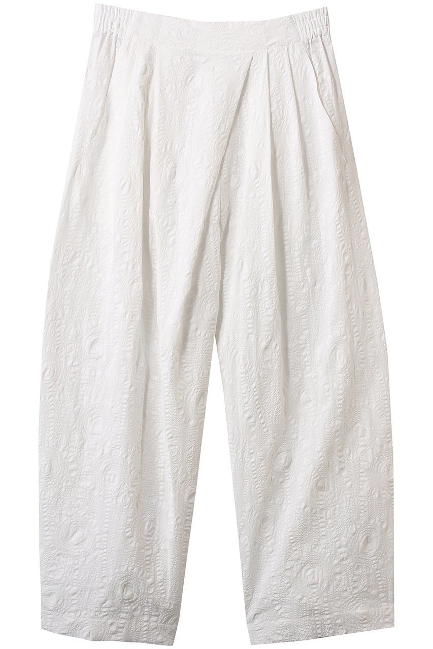 【プレインピープル/PLAIN PEOPLE】の塩縮プリントワイドテーパードパンツ 人気、トレンドファッション・服の通販 founy(ファニー) 　ファッション　Fashion　レディースファッション　Fashion for Women　パンツ　Pants & Trousers　アシンメトリー　Asymmetrical Style　フラワー　Flower, Floral　ワイド　Wide, Wide Fit　 other-1|ID: prp329100004420369 ipo3291000000032910239