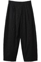【プレインピープル/PLAIN PEOPLE】の塩縮プリントワイドテーパードパンツ ブラック|ID: prp329100004420369 ipo3291000000032910246