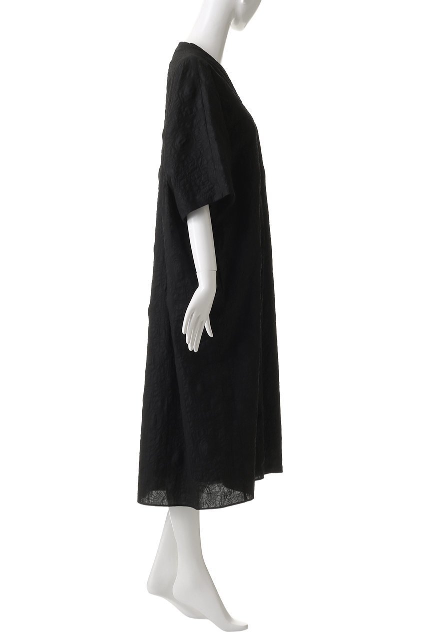 【プレインピープル/PLAIN PEOPLE】の塩縮プリントVネックワンピース 人気、トレンドファッション・服の通販 founy(ファニー) 　ファッション　Fashion　レディースファッション　Fashion for Women　ワンピース　Dresses　チュニック　Tunic Tops & Dresses　チュニック　Tunic, Long Top　フラワー　Flower, Floral　プリント　Print, Printed Pattern　ロング　Long, Long-Length　other-3|ID: prp329100004420371 ipo3291000000032872628