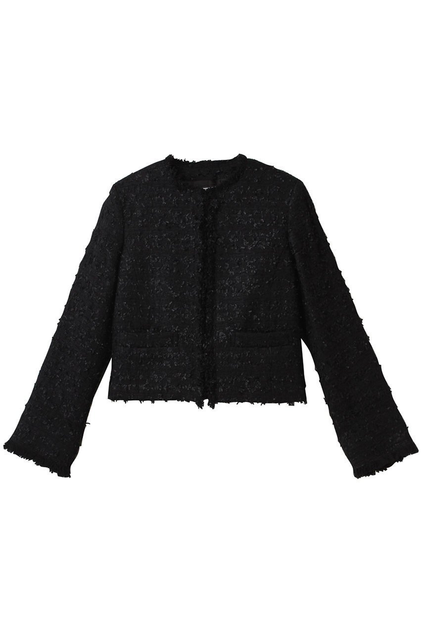 【サードマガジン/THIRD MAGAZINE】の#11 JACKET イレブンジャケット インテリア・キッズ・メンズ・レディースファッション・服の通販 founy(ファニー) 　ファッション　Fashion　レディースファッション　Fashion for Women　アウター　Coat / Outerwear Collection　レディースジャケット・軽アウター　Jackets　エレガント 上品　Elegant　ジャケット　Jacket, Outerwear　スリーブ　Sleeve, Long Sleeve / Short Sleeve　ツイード　Twill, Twill Weave　ロング　Long, Long-Length　ブラック|ID: prp329100004420375 ipo3291000000035825284