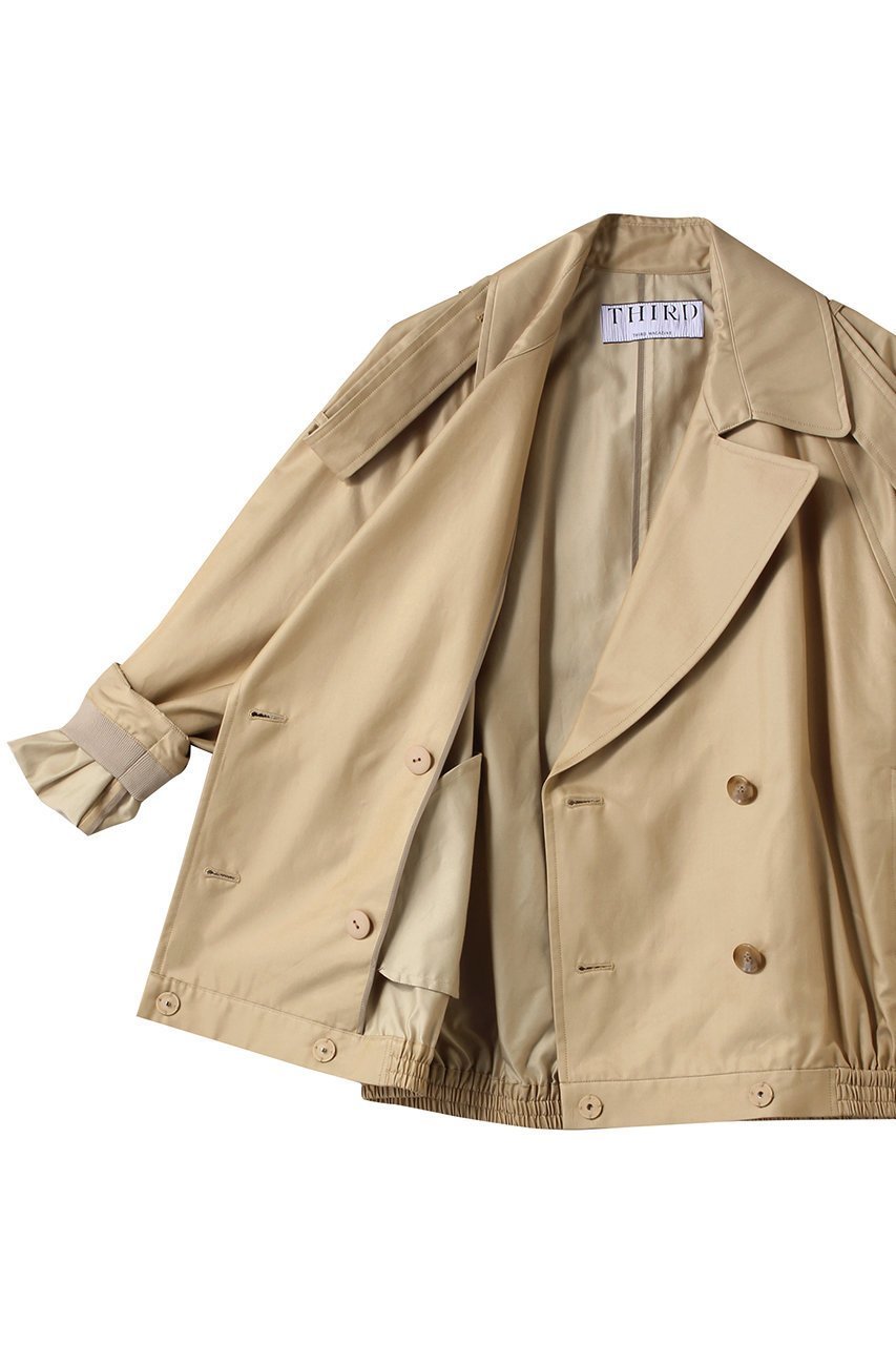 【サードマガジン/THIRD MAGAZINE】のトレンチブルゾン 人気、トレンドファッション・服の通販 founy(ファニー) 　ファッション　Fashion　レディースファッション　Fashion for Women　アウター　Coat / Outerwear Collection　レディースジャケット・軽アウター　Jackets　ブルゾンジャケット・スポーティアウター　Blouson Jackets　ギャザー　Gathered, Ruffled　ジャケット　Jacket, Outerwear　トレンチ　Trench, Trench Coat　ブルゾン　Blouson, Bomber Jacket　マニッシュ　Mannish, Boyish　エレガント 上品　Elegant　春　Spring　other-6|ID: prp329100004420377 ipo3291000000032707755