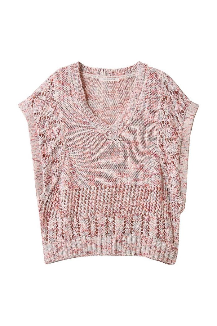 【ハウス オブ ロータス/HOUSE OF LOTUS】のミックスヤーンジレ インテリア・キッズ・メンズ・レディースファッション・服の通販 founy(ファニー) https://founy.com/ ファッション Fashion レディースファッション WOMEN アウター Coat Outerwear ジャケット Jackets グラデーション Gradation ジャケット Jacket ツィード Tweed バランス Balance ベスト Vest ミックス Mix レーシー Lacey 春 Spring |ID: prp329100004420383 ipo3291000000030864856