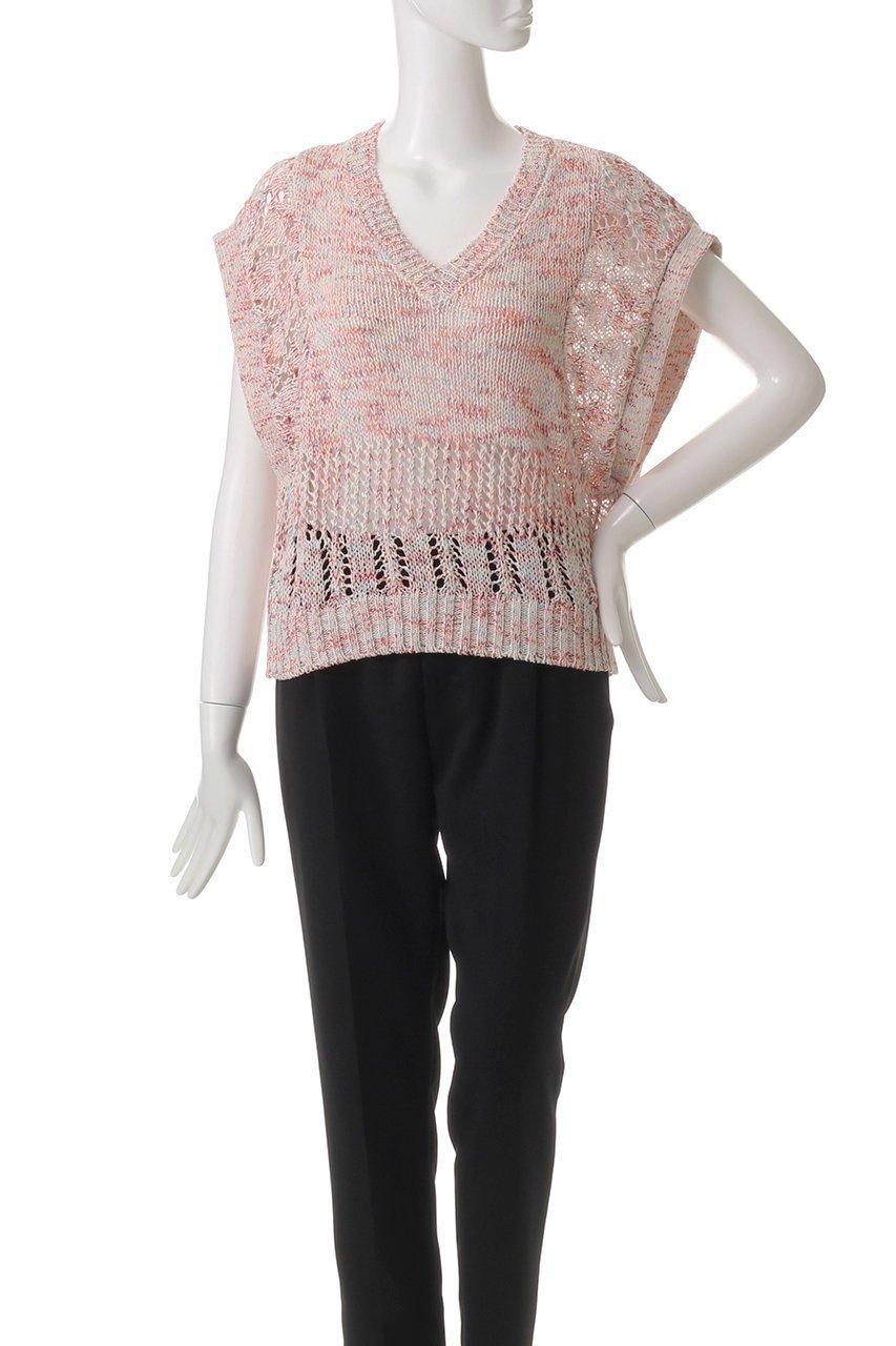 【ハウス オブ ロータス/HOUSE OF LOTUS】のミックスヤーンジレ 人気、トレンドファッション・服の通販 founy(ファニー) 　ファッション　Fashion　レディースファッション　WOMEN　アウター　Coat Outerwear　ジャケット　Jackets　グラデーション　Gradation　ジャケット　Jacket　ツィード　Tweed　バランス　Balance　ベスト　Vest　ミックス　Mix　レーシー　Lacey　春　Spring　other-2|ID: prp329100004420383 ipo3291000000031264679