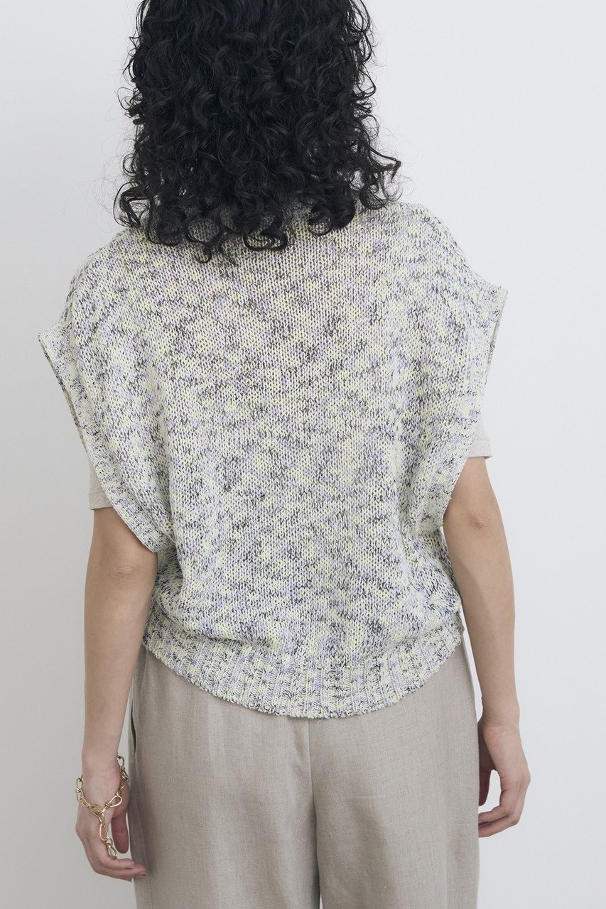 【ハウス オブ ロータス/HOUSE OF LOTUS】のミックスヤーンジレ 人気、トレンドファッション・服の通販 founy(ファニー) 　ファッション　Fashion　レディースファッション　WOMEN　アウター　Coat Outerwear　ジャケット　Jackets　グラデーション　Gradation　ジャケット　Jacket　ツィード　Tweed　バランス　Balance　ベスト　Vest　ミックス　Mix　レーシー　Lacey　春　Spring　other-7|ID: prp329100004420383 ipo3291000000031329105