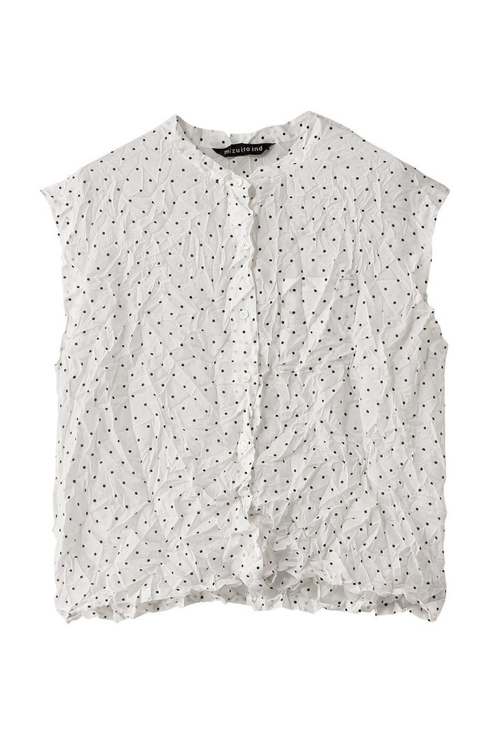 【ミズイロ インド/mizuiro ind】のdots print catch washer N/S shirt シャツ インテリア・キッズ・メンズ・レディースファッション・服の通販 founy(ファニー) https://founy.com/ ファッション Fashion レディースファッション WOMEN トップス・カットソー Tops/Tshirt キャミソール / ノースリーブ No Sleeves シャツ/ブラウス Shirts/Blouses シアー Sheer ドット Dot ノースリーブ No Sleeve ワッシャー Washer |ID: prp329100004420386 ipo3291000000030864866