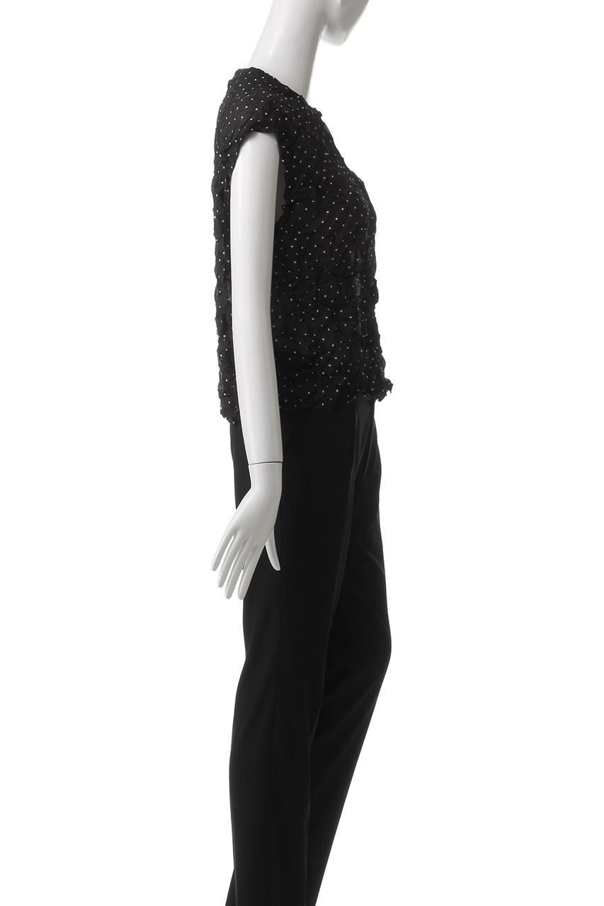 【ミズイロ インド/mizuiro ind】のdots print catch washer N/S shirt シャツ 人気、トレンドファッション・服の通販 founy(ファニー) 　ファッション　Fashion　レディースファッション　WOMEN　トップス・カットソー　Tops/Tshirt　キャミソール / ノースリーブ　No Sleeves　シャツ/ブラウス　Shirts/Blouses　シアー　Sheer　ドット　Dot　ノースリーブ　No Sleeve　ワッシャー　Washer　other-3|ID: prp329100004420386 ipo3291000000031264705
