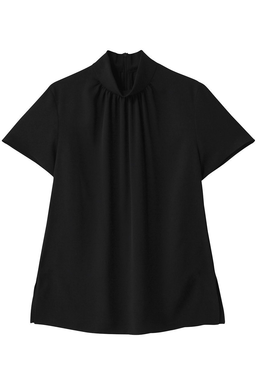 【ベイジ,/BEIGE,】のEVA(エバ)/ブラウス インテリア・キッズ・メンズ・レディースファッション・服の通販 founy(ファニー) 　ファッション　Fashion　レディースファッション　Fashion for Women　トップス・カットソー　Cut & Sew Tops　シャツ・ブラウス・オフィスカジュアル　Elegant Blouses & Button-Ups　エレガント 上品　Elegant　ギャザー　Gathered, Ruffled　ショート　Short, Short Length　スリーブ　Sleeve, Long Sleeve / Short Sleeve　セレモニー　Ceremony　ドレープ　Drape, Draping Fabric　ハイネック　High Neck, Mock Neck　Black|ID: prp329100004420413 ipo3291000000035366725