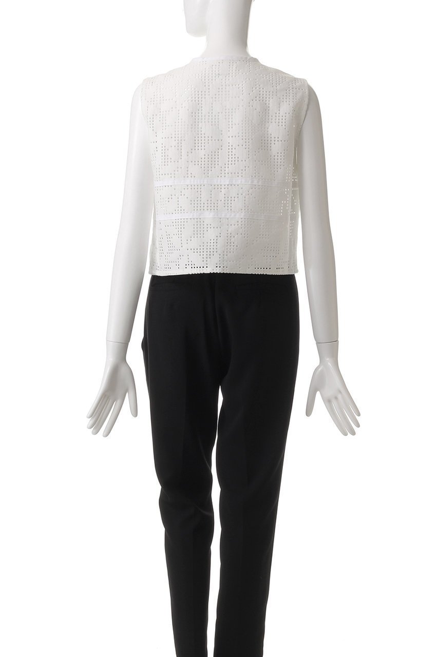 【ミディウミソリッド/MIDIUMISOLID】のlace short vest.S ベスト 人気、トレンドファッション・服の通販 founy(ファニー) 　ファッション　Fashion　レディースファッション　Fashion for Women　アウター　Coat / Outerwear Collection　レディースジャケット・軽アウター　Jackets　コンパクト　Compact, Small Size　ジャケット　Jacket, Outerwear　トレンド　Trend, Trending Now　フェミニン　Feminine, Girly　フォルム　Silhouette, Form　フロント　Front, Front Design　ベスト　Vest, Waistcoat　ボトム　Bottoms, Lower Wear　リボン　Ribbon, Bow　レース　Lace, Lace Fabric　other-4|ID: prp329100004420414 ipo3291000000035064784