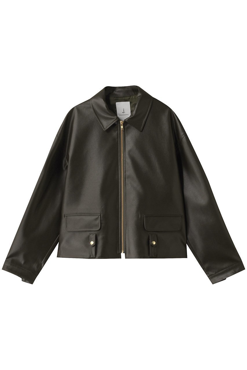 【ジェイドット/j.】のレザーライクジャケット 人気、トレンドファッション・服の通販 founy(ファニー) 　ファッション　Fashion　レディースファッション　Fashion for Women　アウター　Coat / Outerwear Collection　レディースジャケット・軽アウター　Jackets　おすすめ　Recommended / Our Picks　なめらか　Smooth, Silky Texture　ジャケット　Jacket, Outerwear　トレンド　Trend, Trending Now　フェミニン　Feminine, Girly　リアル　Real, Realistic　エレガント 上品　Elegant　 other-1|ID: prp329100004420421 ipo3291000000032960650