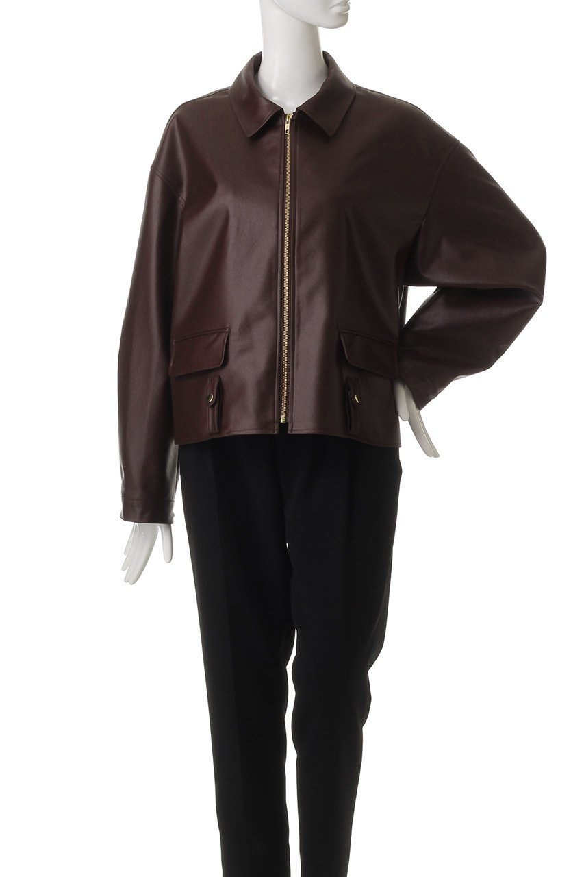 【ジェイドット/j.】のレザーライクジャケット 人気、トレンドファッション・服の通販 founy(ファニー) 　ファッション　Fashion　レディースファッション　Fashion for Women　アウター　Coat / Outerwear Collection　レディースジャケット・軽アウター　Jackets　おすすめ　Recommended / Our Picks　なめらか　Smooth, Silky Texture　ジャケット　Jacket, Outerwear　トレンド　Trend, Trending Now　フェミニン　Feminine, Girly　リアル　Real, Realistic　エレガント 上品　Elegant　other-2|ID: prp329100004420421 ipo3291000000032960661