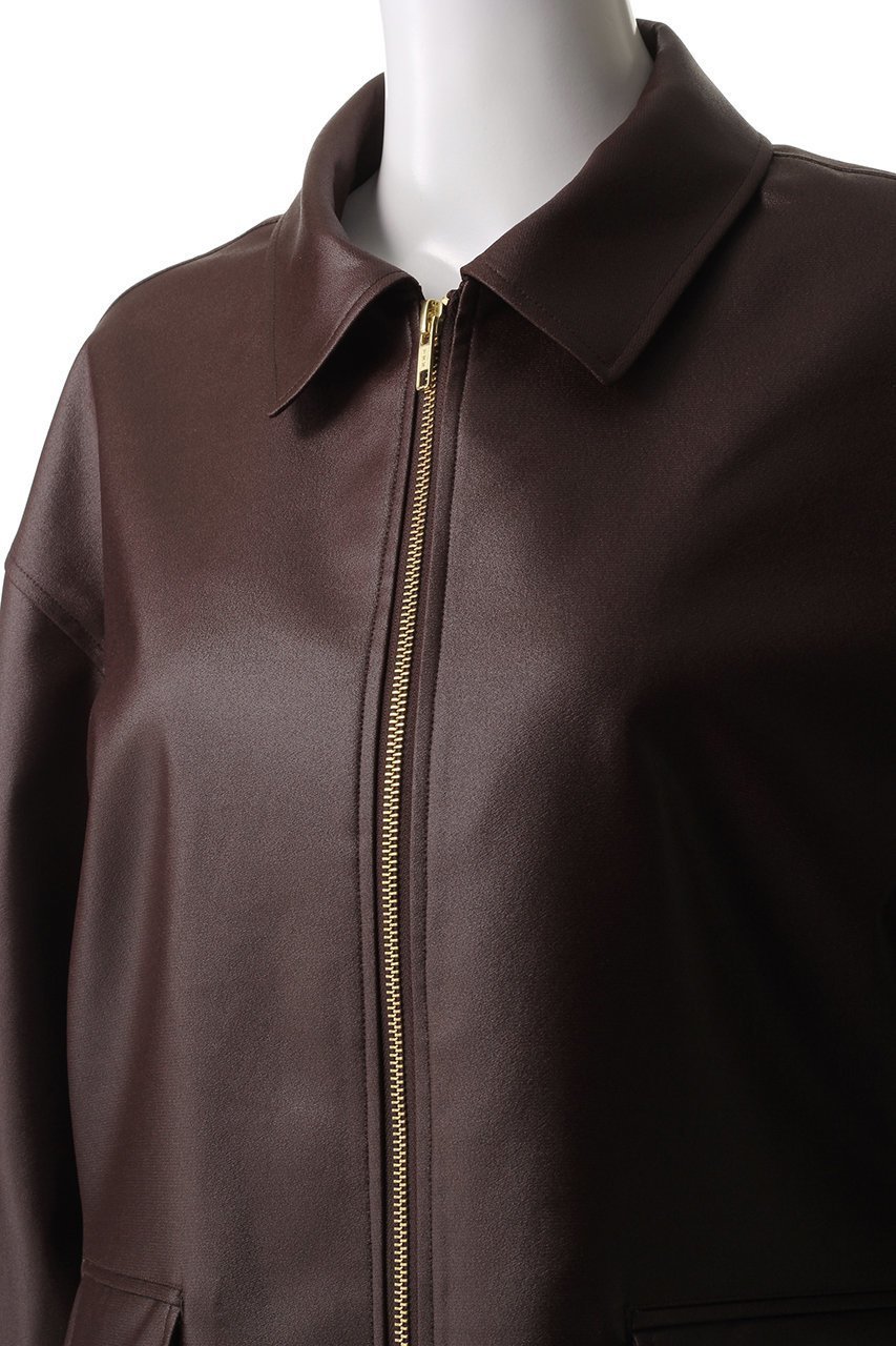 【ジェイドット/j.】のレザーライクジャケット 人気、トレンドファッション・服の通販 founy(ファニー) ファッション Fashion レディースファッション Fashion for Women アウター Coat / Outerwear Collection レディースジャケット・軽アウター Jackets おすすめ Recommended / Our Picks なめらか Smooth, Silky Texture ジャケット Jacket, Outerwear トレンド Trend, Trending Now フェミニン Feminine, Girly リアル Real, Realistic エレガント 上品 Elegant other-5|ID: prp329100004420421 ipo3291000000035526965