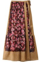 【カレンテージ/CURRENTAGE】のRose プリントスカート 人気、トレンドファッション・服の通販 founy(ファニー) ファッション Fashion レディースファッション WOMEN スカート Skirt ロングスカート Long Skirt エレガント 上品 Elegant スプリング Spring フラワー Flower プリント Print リネン Linen リボン Ribbon ロング Long ローズ Rose 再入荷 Restock/Back In Stock/Re Arrival |ID:prp329100004420423