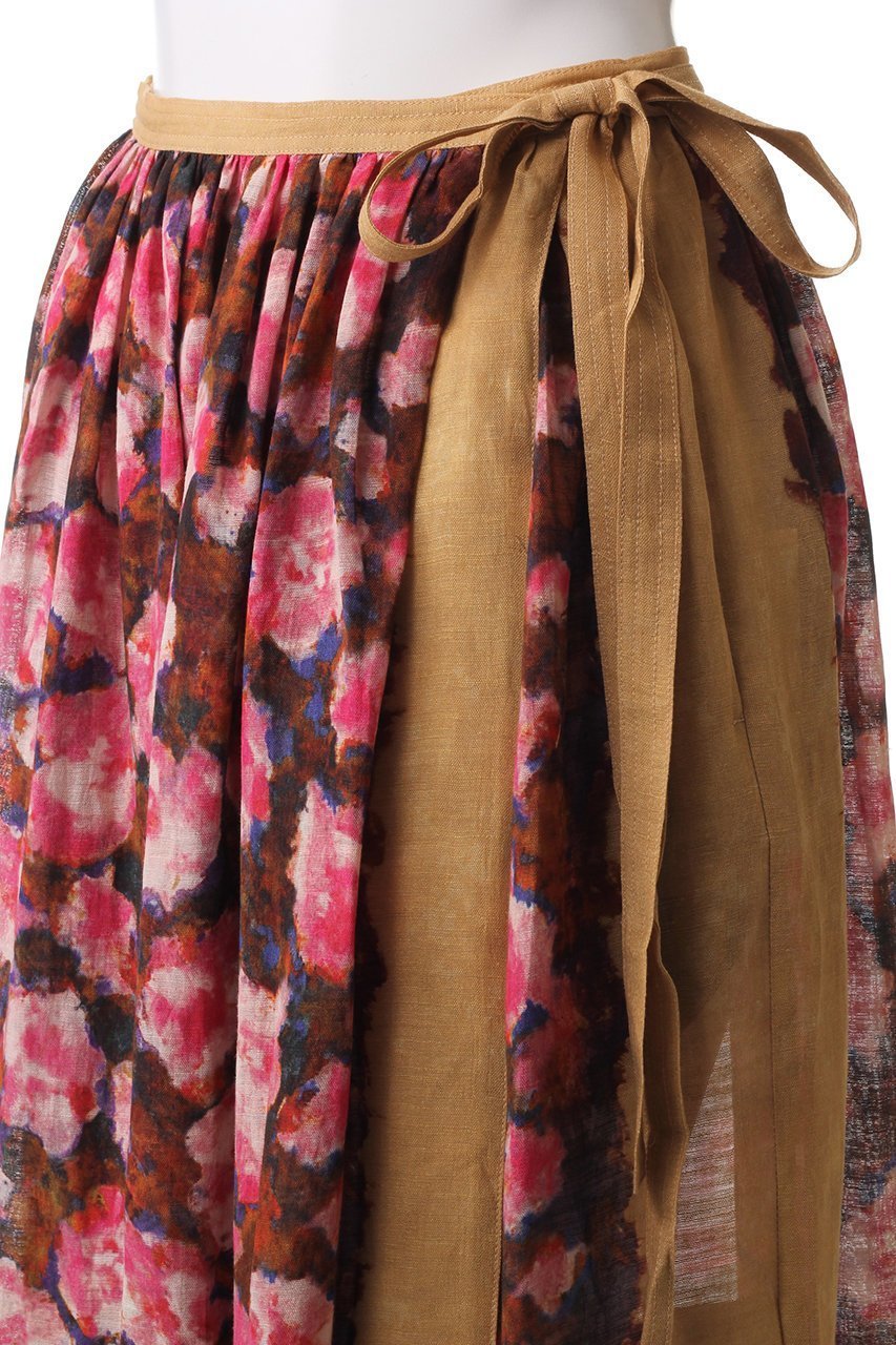 【カレンテージ/CURRENTAGE】のRose プリントスカート 人気、トレンドファッション・服の通販 founy(ファニー) 　ファッション　Fashion　レディースファッション　Fashion for Women　スカート　Skirts　ロングスカート　Long Skirts / Maxi & Midi Skirts　エレガント 上品　Elegant　スプリング　Spring, Spring Collection　フラワー　Flower, Floral　プリント　Print, Printed Pattern　リネン　Linen, Linen Fabric　リボン　Ribbon, Bow　ロング　Long, Long-Length　ローズ　Rose, Rose Motif　再入荷　Restock / Back in Stock　other-5|ID: prp329100004420423 ipo3291000000032843341