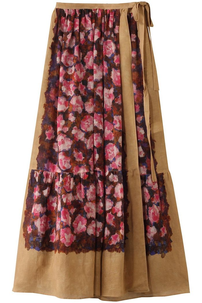 【カレンテージ/CURRENTAGE】のRose プリントスカート インテリア・キッズ・メンズ・レディースファッション・服の通販 founy(ファニー) https://founy.com/ ファッション Fashion レディースファッション Fashion for Women スカート Skirts ロングスカート Long Skirts / Maxi & Midi Skirts エレガント 上品 Elegant スプリング Spring, Spring Collection フラワー Flower, Floral プリント Print, Printed Pattern リネン Linen, Linen Fabric リボン Ribbon, Bow ロング Long, Long-Length ローズ Rose, Rose Motif |ID: prp329100004420423 ipo3291000000036011230