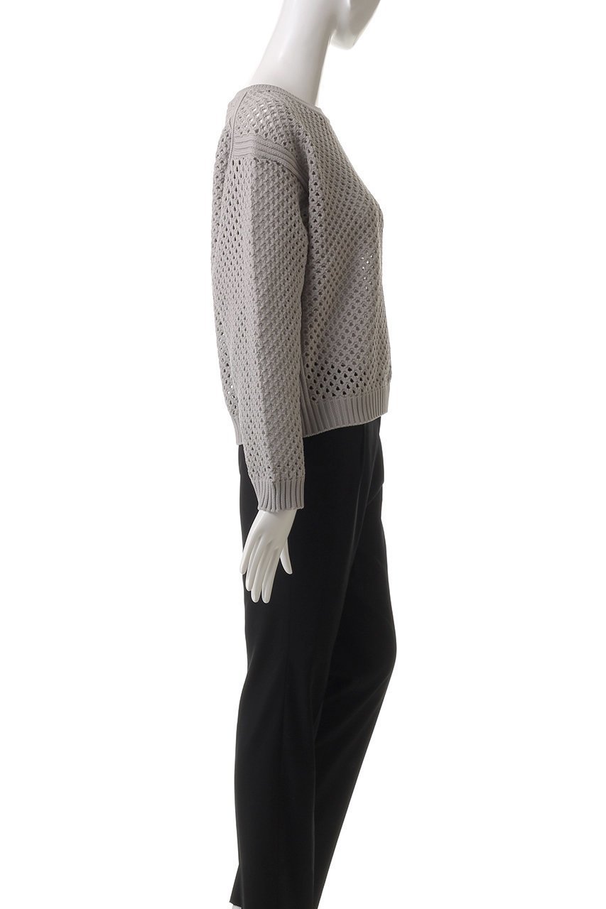 【エリオポール/heliopole】のアイレットニットクルーネック 人気、トレンドファッション・服の通販 founy(ファニー) 　ファッション　Fashion　レディースファッション　Fashion for Women　トップス・カットソー　Cut & Sew Tops　ニット　Knit Tops & Sweaters　カジュアルプルオーバー・ニットトップス　Pullovers & Knit Tops / Casual Pullovers　アイレット　Eyelet Lace　ファブリック　Fabric, Textile　リラックス　Relax, Relaxed Fit　other-3|ID: prp329100004421930 ipo3291000000032943784