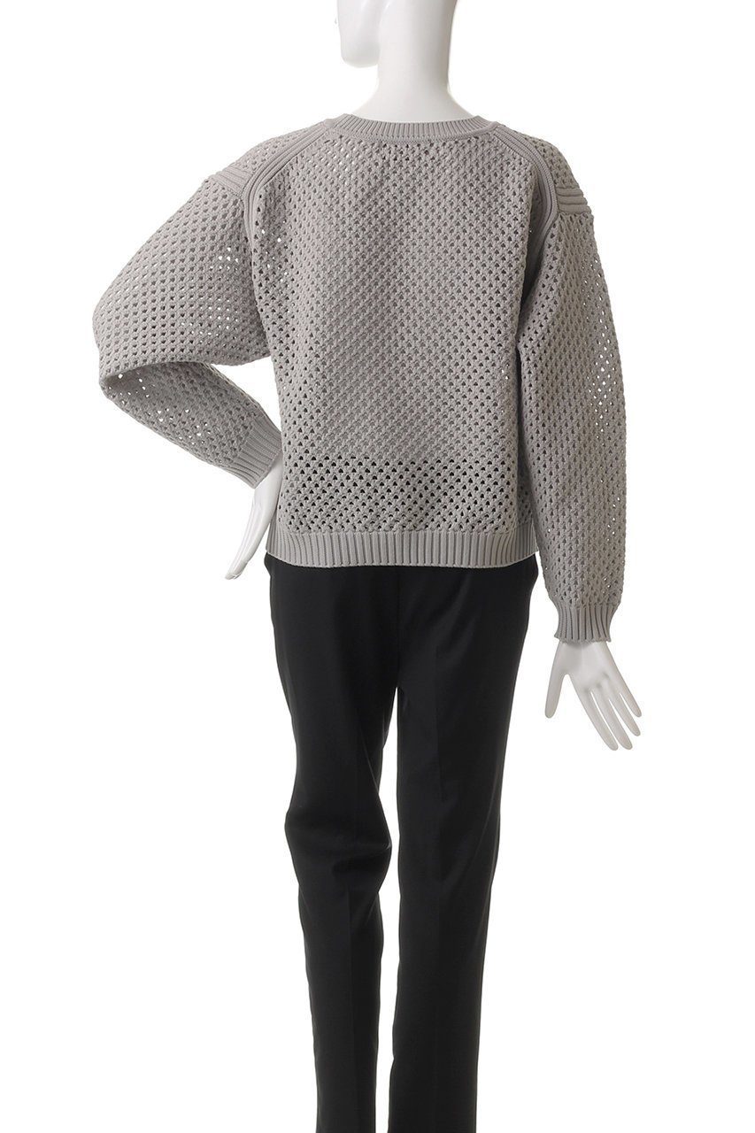 【エリオポール/heliopole】のアイレットニットクルーネック 人気、トレンドファッション・服の通販 founy(ファニー) 　ファッション　Fashion　レディースファッション　Fashion for Women　トップス・カットソー　Cut & Sew Tops　ニット　Knit Tops & Sweaters　カジュアルプルオーバー・ニットトップス　Pullovers & Knit Tops / Casual Pullovers　アイレット　Eyelet Lace　ファブリック　Fabric, Textile　リラックス　Relax, Relaxed Fit　other-4|ID: prp329100004421930 ipo3291000000032943789