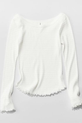 【サク レ/Sacre】 ブラン クルーネック長袖シャツ人気、トレンドファッション・服の通販 founy(ファニー) ファッション Fashion レディースファッション Fashion for Women トップス・カットソー Cut & Sew Tops シャツ・ブラウス・オフィスカジュアル Elegant Blouses & Button-Ups タートル Turtleneck, Turtle Collar タートルネック Turtleneck, High Neck パジャマ Pajamas, Sleepwear ルーズ Loose, Oversized 長袖 Long Sleeve, Full Sleeve |ID:prp329100004421932