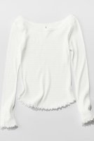 【サク レ/Sacre】のブラン クルーネック長袖シャツ 人気、トレンドファッション・服の通販 founy(ファニー) ファッション Fashion レディースファッション Fashion for Women トップス・カットソー Cut & Sew Tops シャツ・ブラウス・オフィスカジュアル Elegant Blouses & Button-Ups タートル Turtleneck, Turtle Collar タートルネック Turtleneck, High Neck パジャマ Pajamas, Sleepwear ルーズ Loose, Oversized 長袖 Long Sleeve, Full Sleeve |ID:prp329100004421932