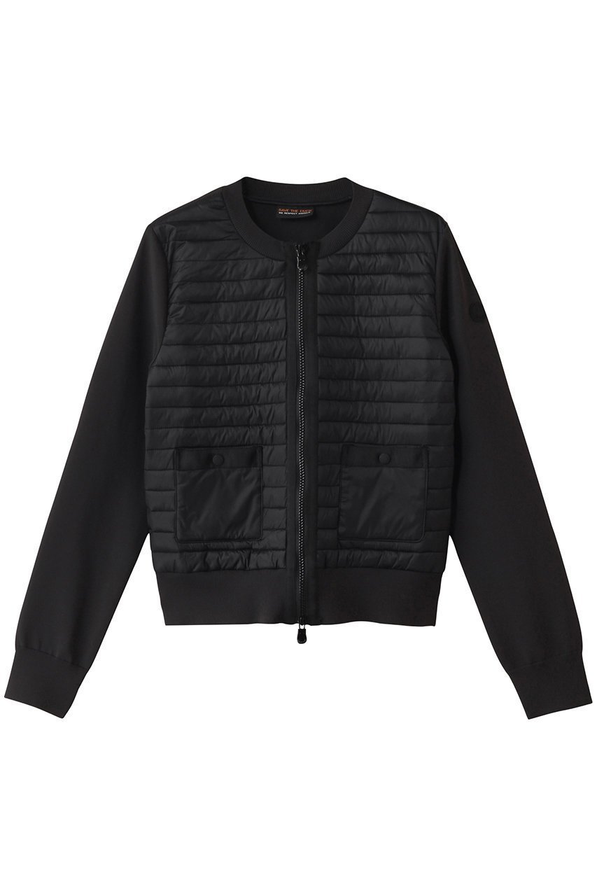 【セーブ ザ ダック/SAVE THE DUCK】のBRIONY D31961W ISMI20 キルティングニットコンビ ブルゾン インテリア・キッズ・メンズ・レディースファッション・服の通販 founy(ファニー) ファッション Fashion レディースファッション Fashion for Women アウター Coat / Outerwear Collection レディースジャケット・軽アウター Jackets ブルゾンジャケット・スポーティアウター Blouson Jackets キルティング Quilted, Quilting クロップド Cropped, Short Length シンプル Simple, Minimal ジャケット Jacket, Outerwear トレンド Trend, Trending Now バランス Balance, Style Balance ブルゾン Blouson, Bomber Jacket ポケット Pocket, Pocket Detail ブラック|ID: prp329100004421935 ipo3291000000032959192