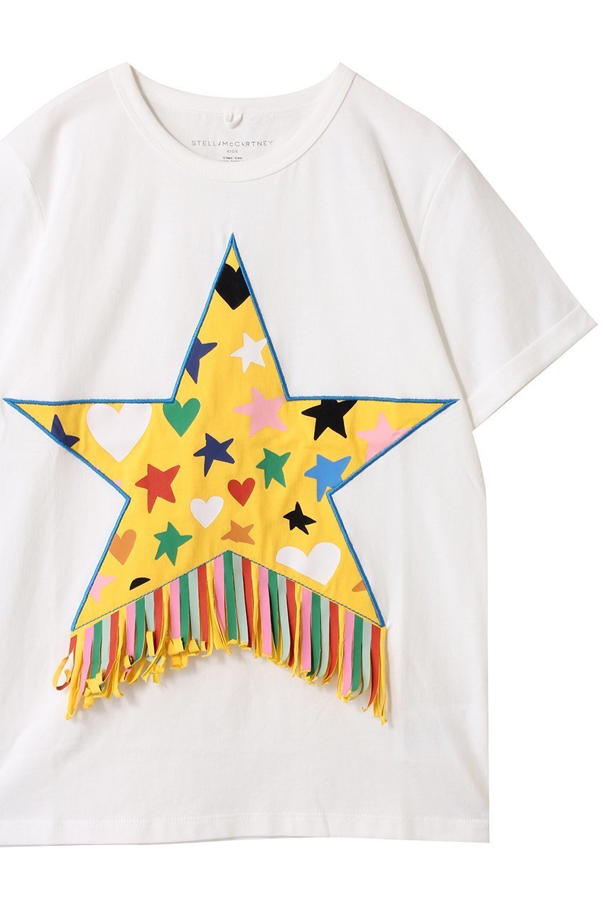 【ステラ マッカートニー/STELLA McCARTNEY / KIDS】の【KIDS】カラフル スターフリンジTシャツ 人気、トレンドファッション・服の通販 founy(ファニー) 　ファッション　Fashion　キッズファッション　Fashion for Kids　トップス・カットソー　Cut & Sew Tops　カラフル　Colorful Design　バランス　Balance, Style Balance　フリンジ　Fringe, Tassel　モチーフ　Motif, Design Theme　other-3|ID: prp329100004421937 ipo3291000000032844332