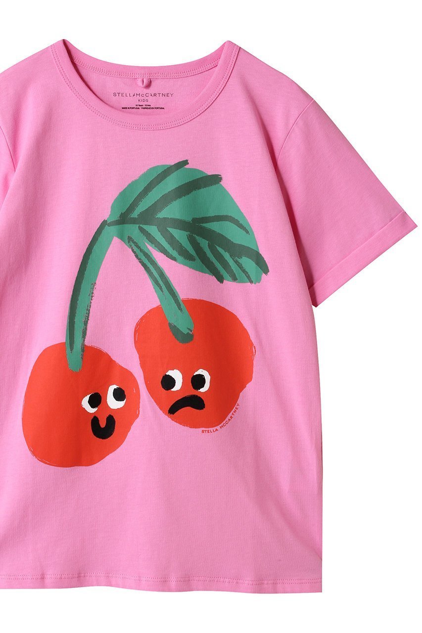 【ステラ マッカートニー/STELLA McCARTNEY / KIDS】の【KIDS】チェリーTシャツ 人気、トレンドファッション・服の通販 founy(ファニー) 　ファッション　Fashion　キッズファッション　Fashion for Kids　トップス・カットソー　Cut & Sew Tops　チェリー　Cherry, Cherry Pattern　ボトム　Bottoms, Lower Wear　モチーフ　Motif, Design Theme　other-3|ID: prp329100004421938 ipo3291000000032844356