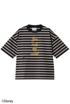 【スローン/SLOANE】のミッキーマウス/ドロップショルダーロゴTシャツ ブラック×グレー|ID: prp329100004421949 ipo3291000000032868943