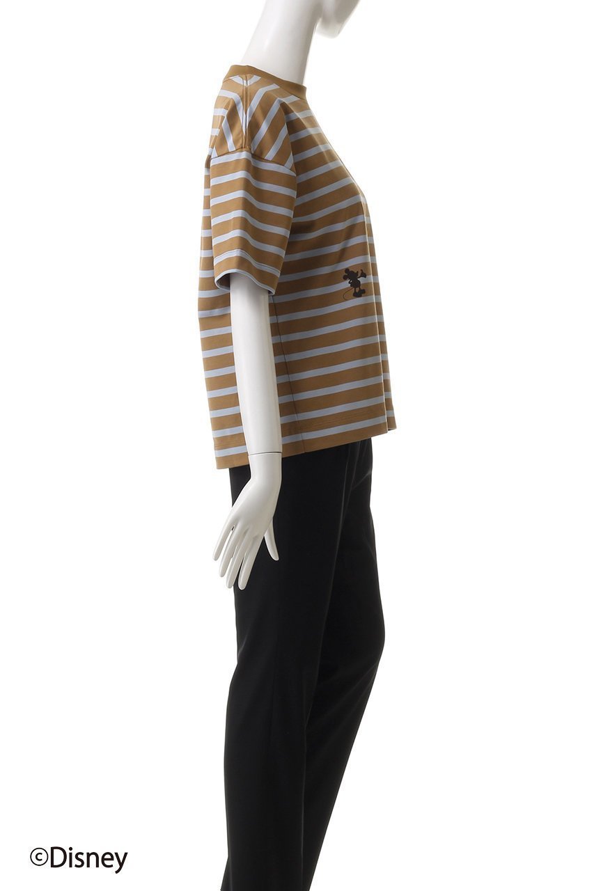 【スローン/SLOANE】のミッキーマウス/ドロップショルダーロゴTシャツ 人気、トレンドファッション・服の通販 founy(ファニー) 　ファッション　Fashion　レディースファッション　Fashion for Women　トップス・カットソー　Cut & Sew Tops　シャツ・ブラウス・オフィスカジュアル　Elegant Blouses & Button-Ups　ロングTシャツ・Tシャツ　Longline T-Shirts & Tees　カットソー・ベーシックTシャツ　Cut-and-Sewn Tops / Stretch Tees & Basics　ショルダー　Shoulder, Shoulder Strap　ショート　Short, Short Length　スリーブ　Sleeve, Long Sleeve / Short Sleeve　ドロップ　Drop Shoulder, Dropped Style　フォルム　Silhouette, Form　モチーフ　Motif, Design Theme　other-3|ID: prp329100004421949 ipo3291000000032868952