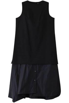 【ランバン オン ブルー/LANVIN en Bleu】 ストレッチポンチコンビワンピース人気、トレンドファッション・服の通販 founy(ファニー) ファッション Fashion レディースファッション WOMEN ワンピース Dress チュニック Tunic イレギュラーヘム Irregular Hem ストレッチ Stretch タフタ Taffeta チュニック Tunic ドッキング Docking ノースリーブ No Sleeve ロング Long エレガント 上品 Elegant NEW・新作・新着・新入荷 New Arrivals |ID:prp329100004421958