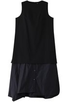 【ランバン オン ブルー/LANVIN en Bleu】のストレッチポンチコンビワンピース ブラック|ID: prp329100004421958 ipo3291000000032869000
