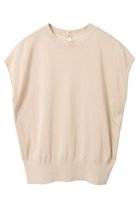 【マルティニーク/martinique】の【l heritage martinique】シルクコットンノースリーブニット(アンサンブル可) サンドベージュ|ID: prp329100004421968 ipo3291000000032706090