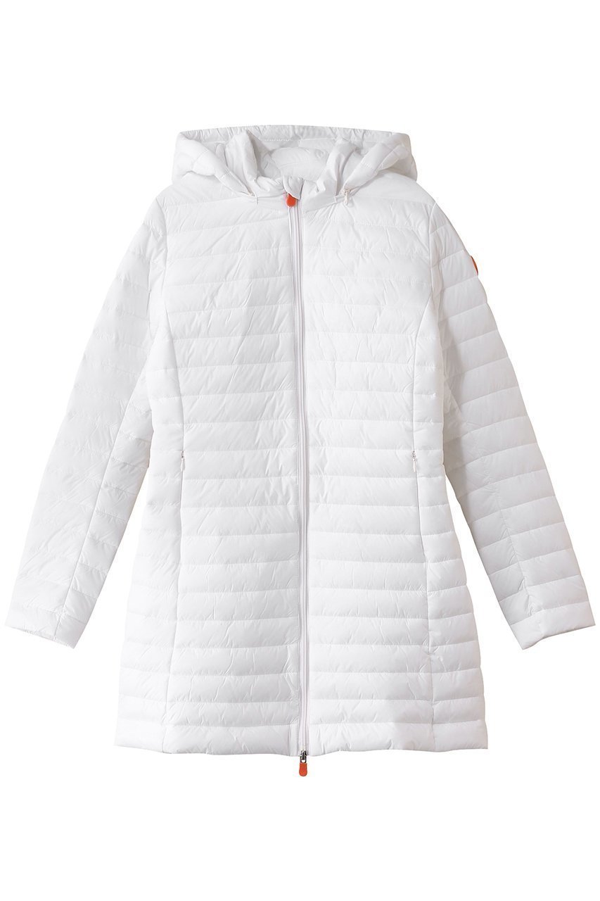 【セーブ ザ ダック/SAVE THE DUCK】のBRYANNA D40026WGIGA20 ロングジャケット インテリア・キッズ・メンズ・レディースファッション・服の通販 founy(ファニー) 　ファッション　Fashion　レディースファッション　Fashion for Women　アウター　Coat / Outerwear Collection　レディースジャケット・軽アウター　Jackets　オレンジ　Orange　キルティング　Quilted, Quilting　ジャケット　Jacket, Outerwear　スリム　Slim, Slim Fit　フィット　Fit, Slim Fit　ラウンド　Round, Round Neck　ロング　Long, Long-Length　ホワイト|ID: prp329100004421978 ipo3291000000036222774