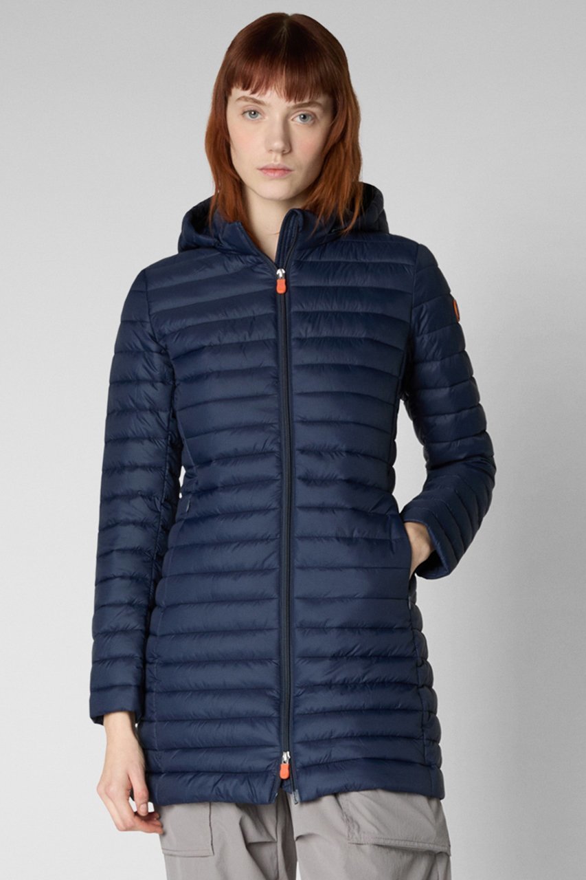 【セーブ ザ ダック/SAVE THE DUCK】のBRYANNA D40026WGIGA20 ロングジャケット 人気、トレンドファッション・服の通販 founy(ファニー) 　ファッション　Fashion　レディースファッション　Fashion for Women　アウター　Coat / Outerwear Collection　レディースジャケット・軽アウター　Jackets　オレンジ　Orange　キルティング　Quilted, Quilting　ジャケット　Jacket, Outerwear　スリム　Slim, Slim Fit　フィット　Fit, Slim Fit　ラウンド　Round, Round Neck　ロング　Long, Long-Length　other-6|ID: prp329100004421978 ipo3291000000036758510