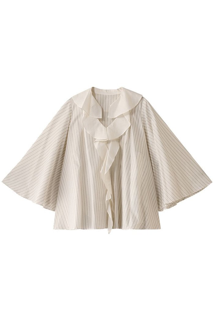 【ハウス オブ ロータス/HOUSE OF LOTUS】のシャイニーストライプラッフルブラウス インテリア・キッズ・メンズ・レディースファッション・服の通販 founy(ファニー) https://founy.com/ ファッション Fashion レディースファッション WOMEN トップス・カットソー Tops/Tshirt シャツ/ブラウス Shirts/Blouses スリーブ Sleeve ラッフル Raffle ロング Long |ID: prp329100004421981 ipo3291000000030879172