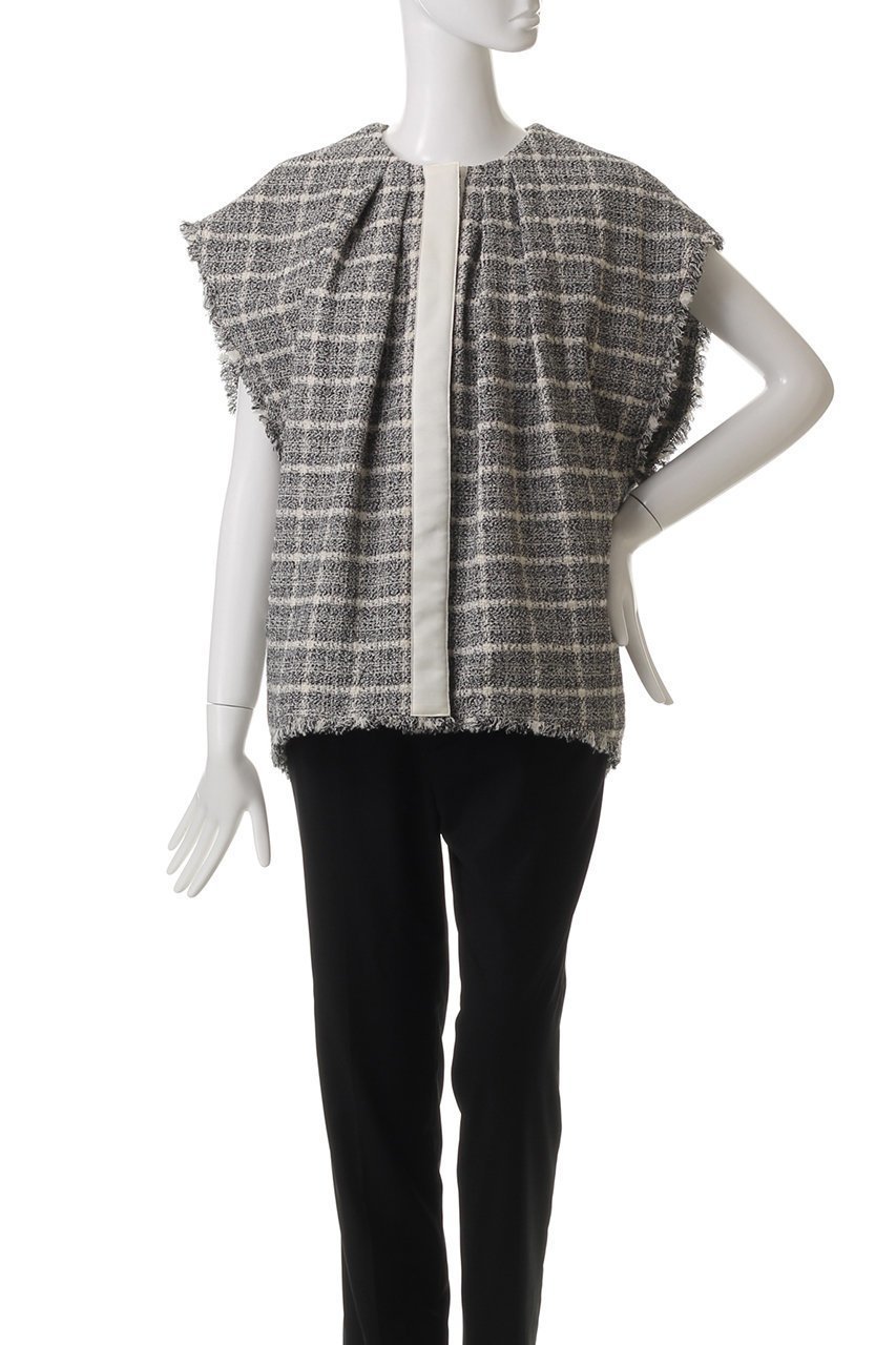 【ハウス オブ ロータス/HOUSE OF LOTUS】のスラブツイードジレ 人気、トレンドファッション・服の通販 founy(ファニー) 　ファッション　Fashion　レディースファッション　Fashion for Women　アウター　Coat / Outerwear Collection　レディースジャケット・軽アウター　Jackets　ジャケット　Jacket, Outerwear　ツイード　Twill, Twill Weave　フォルム　Silhouette, Form　フリンジ　Fringe, Tassel　フロント　Front, Front Design　ベスト　Vest, Waistcoat　リラックス　Relax, Relaxed Fit　other-2|ID: prp329100004421982 ipo3291000000034952627