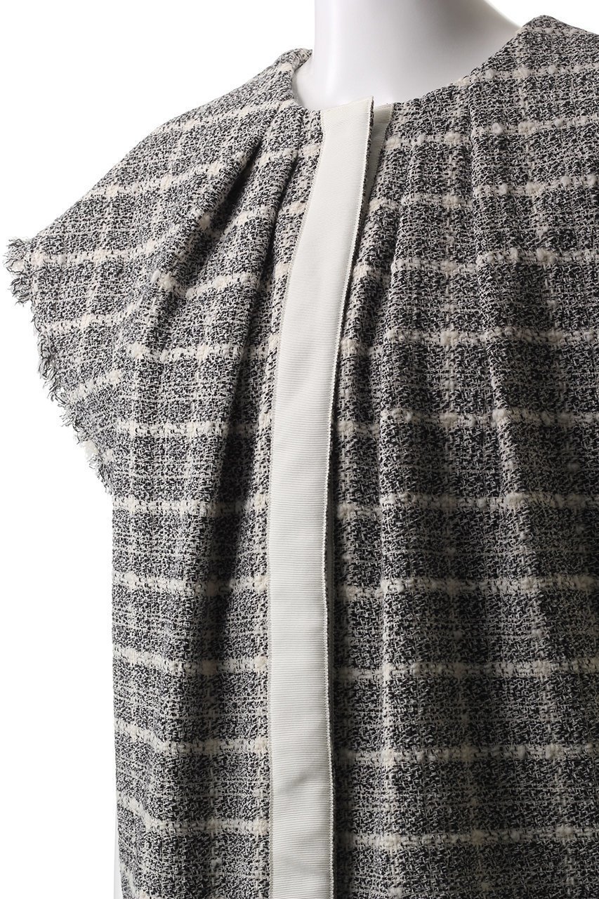 【ハウス オブ ロータス/HOUSE OF LOTUS】のスラブツイードジレ 人気、トレンドファッション・服の通販 founy(ファニー) 　ファッション　Fashion　レディースファッション　Fashion for Women　アウター　Coat / Outerwear Collection　レディースジャケット・軽アウター　Jackets　ジャケット　Jacket, Outerwear　ツイード　Twill, Twill Weave　フォルム　Silhouette, Form　フリンジ　Fringe, Tassel　フロント　Front, Front Design　ベスト　Vest, Waistcoat　リラックス　Relax, Relaxed Fit　other-5|ID: prp329100004421982 ipo3291000000034952630