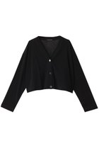 【ミズイロ インド/mizuiro ind】のmesh V neck short C/D カーディガン black|ID: prp329100004421984 ipo3291000000032941059