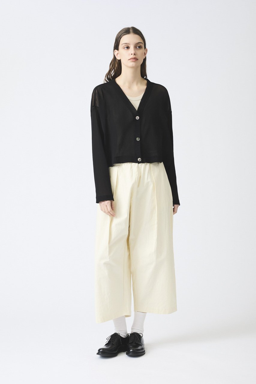 【ミズイロ インド/mizuiro ind】のmesh V neck short C/D カーディガン 人気、トレンドファッション・服の通販 founy(ファニー) 　ファッション　Fashion　レディースファッション　Fashion for Women　トップス・カットソー　Cut & Sew Tops　ニット　Knit Tops & Sweaters　カーディガン・羽織り　Layered Style Cardigans　カーディガン　Cardigan, Knitwear　クロップド　Cropped, Short Length　シアー　Sheer, See-Through　シンプル　Simple, Minimal　メッシュ　Mesh, Net Fabric　夏　Summer　春　Spring　S/S・春夏　SS, Spring/Summer, Warm Season　other-6|ID: prp329100004421984 ipo3291000000032941100