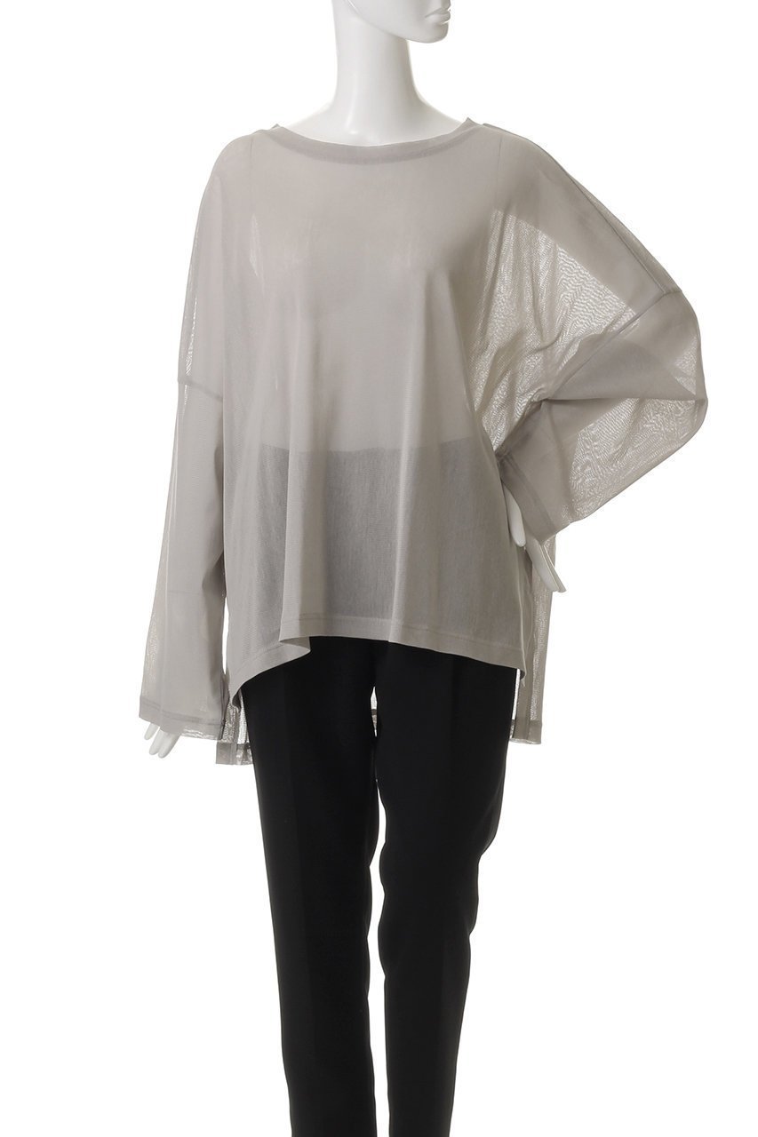 【ミズイロ インド/mizuiro ind】のmesh long slv wide T Tシャツ 人気、トレンドファッション・服の通販 founy(ファニー) 　ファッション　Fashion　レディースファッション　Fashion for Women　トップス・カットソー　Cut & Sew Tops　シャツ・ブラウス・オフィスカジュアル　Elegant Blouses & Button-Ups　ロングTシャツ・Tシャツ　Longline T-Shirts & Tees　カットソー・ベーシックTシャツ　Cut-and-Sewn Tops / Stretch Tees & Basics　シアー　Sheer, See-Through　シンプル　Simple, Minimal　スリーブ　Sleeve, Long Sleeve / Short Sleeve　メッシュ　Mesh, Net Fabric　ロング　Long, Long-Length　夏　Summer　春　Spring　S/S・春夏　SS, Spring/Summer, Warm Season　other-2|ID: prp329100004421985 ipo3291000000032809201