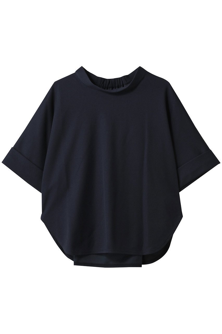 【プレインピープル/PLAIN PEOPLE】のカノコパールニット五分袖プルオーバー インテリア・キッズ・メンズ・レディースファッション・服の通販 founy(ファニー) 　ファッション　Fashion　レディースファッション　Fashion for Women　トップス・カットソー　Cut & Sew Tops　ニット　Knit Tops & Sweaters　シャツ・ブラウス・オフィスカジュアル　Elegant Blouses & Button-Ups　ロングTシャツ・Tシャツ　Longline T-Shirts & Tees　カジュアルプルオーバー・ニットトップス　Pullovers & Knit Tops / Casual Pullovers　カットソー・ベーシックTシャツ　Cut-and-Sewn Tops / Stretch Tees & Basics　おすすめ　Recommended / Our Picks　ギャザー　Gathered, Ruffled　ショート　Short, Short Length　スリット　Slit, Slit Detail　スリーブ　Sleeve, Long Sleeve / Short Sleeve　セットアップ　Set-Up, Coordinated Outfit　フロント　Front, Front Design　再入荷　Restock / Back in Stock　夏　Summer　春　Spring　S/S・春夏　SS, Spring/Summer, Warm Season　ネイビー|ID: prp329100004421988 ipo3291000000032706420