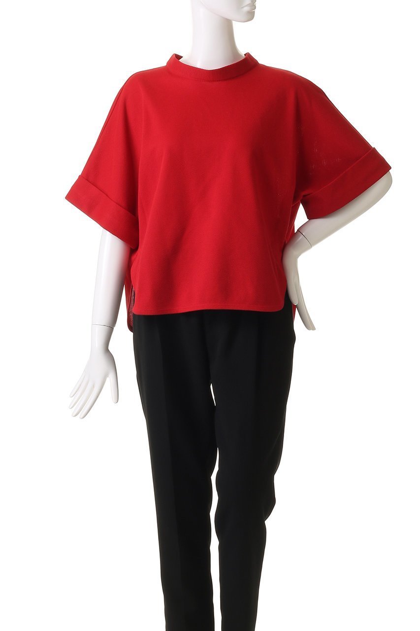 【プレインピープル/PLAIN PEOPLE】のカノコパールニット五分袖プルオーバー 人気、トレンドファッション・服の通販 founy(ファニー) 　ファッション　Fashion　レディースファッション　Fashion for Women　トップス・カットソー　Cut & Sew Tops　ニット　Knit Tops & Sweaters　シャツ・ブラウス・オフィスカジュアル　Elegant Blouses & Button-Ups　ロングTシャツ・Tシャツ　Longline T-Shirts & Tees　カジュアルプルオーバー・ニットトップス　Pullovers & Knit Tops / Casual Pullovers　カットソー・ベーシックTシャツ　Cut-and-Sewn Tops / Stretch Tees & Basics　おすすめ　Recommended / Our Picks　ギャザー　Gathered, Ruffled　ショート　Short, Short Length　スリット　Slit, Slit Detail　スリーブ　Sleeve, Long Sleeve / Short Sleeve　セットアップ　Set-Up, Coordinated Outfit　フロント　Front, Front Design　再入荷　Restock / Back in Stock　夏　Summer　春　Spring　S/S・春夏　SS, Spring/Summer, Warm Season　other-2|ID: prp329100004421988 ipo3291000000032706421