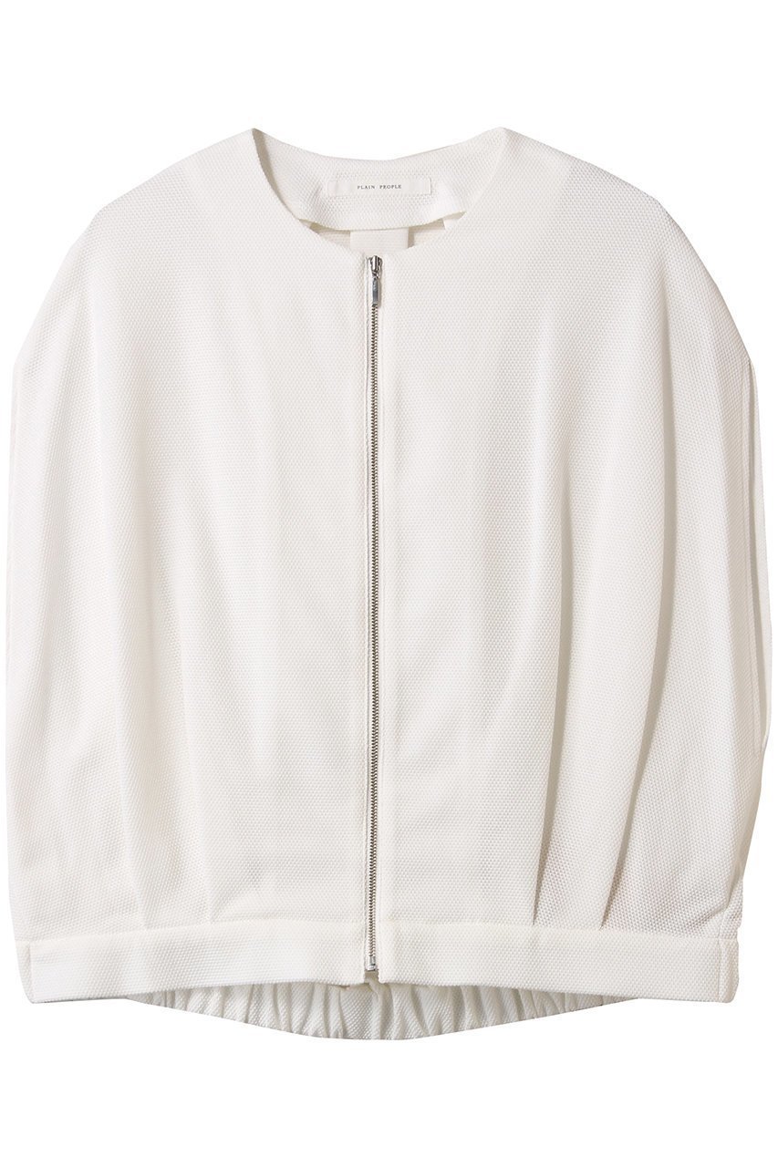 【プレインピープル/PLAIN PEOPLE】のカノコパールニットジップアップジャケット 人気、トレンドファッション・服の通販 founy(ファニー) 　ファッション　Fashion　レディースファッション　Fashion for Women　アウター　Coat / Outerwear Collection　レディースジャケット・軽アウター　Jackets　おすすめ　Recommended / Our Picks　クロップド　Cropped, Short Length　ジャケット　Jacket, Outerwear　セットアップ　Set-Up, Coordinated Outfit　トレンド　Trend, Trending Now　ノースリーブ　Sleeveless, No-Sleeve　バルーン　Balloon, Balloon Silhouette　再入荷　Restock / Back in Stock　夏　Summer　春　Spring　S/S・春夏　SS, Spring/Summer, Warm Season　 other-1|ID: prp329100004421990 ipo3291000000032706451