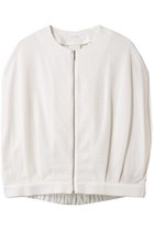 【プレインピープル/PLAIN PEOPLE】のカノコパールニットジップアップジャケット ホワイト|ID: prp329100004421990 ipo3291000000032706452