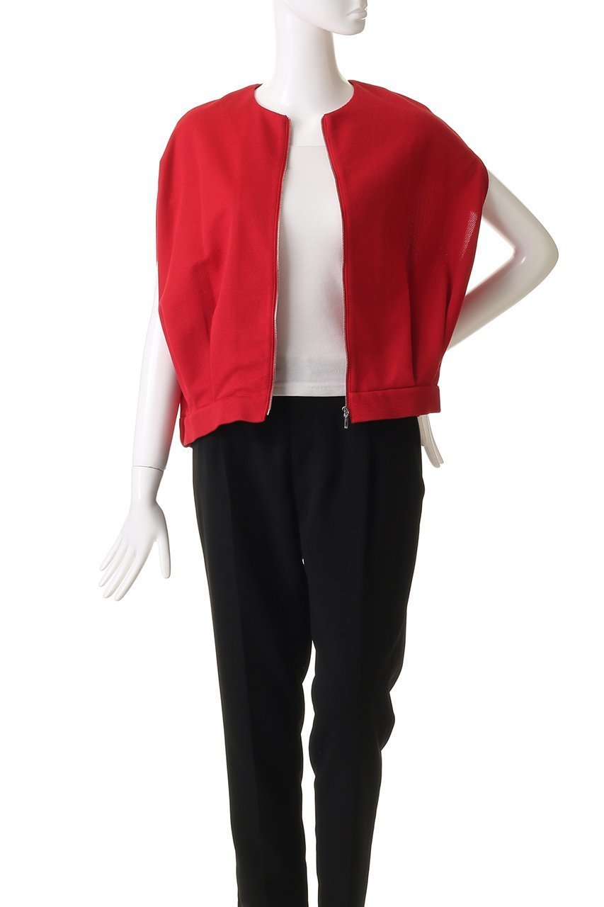 【プレインピープル/PLAIN PEOPLE】のカノコパールニットジップアップジャケット 人気、トレンドファッション・服の通販 founy(ファニー) 　ファッション　Fashion　レディースファッション　Fashion for Women　アウター　Coat / Outerwear Collection　レディースジャケット・軽アウター　Jackets　おすすめ　Recommended / Our Picks　クロップド　Cropped, Short Length　ジャケット　Jacket, Outerwear　セットアップ　Set-Up, Coordinated Outfit　トレンド　Trend, Trending Now　ノースリーブ　Sleeveless, No-Sleeve　バルーン　Balloon, Balloon Silhouette　再入荷　Restock / Back in Stock　夏　Summer　春　Spring　S/S・春夏　SS, Spring/Summer, Warm Season　other-7|ID: prp329100004421990 ipo3291000000032706460