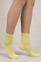 【ブルーフォレ/BLEUFORET】の6401 ソリッドカラー マーセライズドコットンアンクルソックス ライトイエロー|ID: prp329100004421993 ipo3291000000030879213