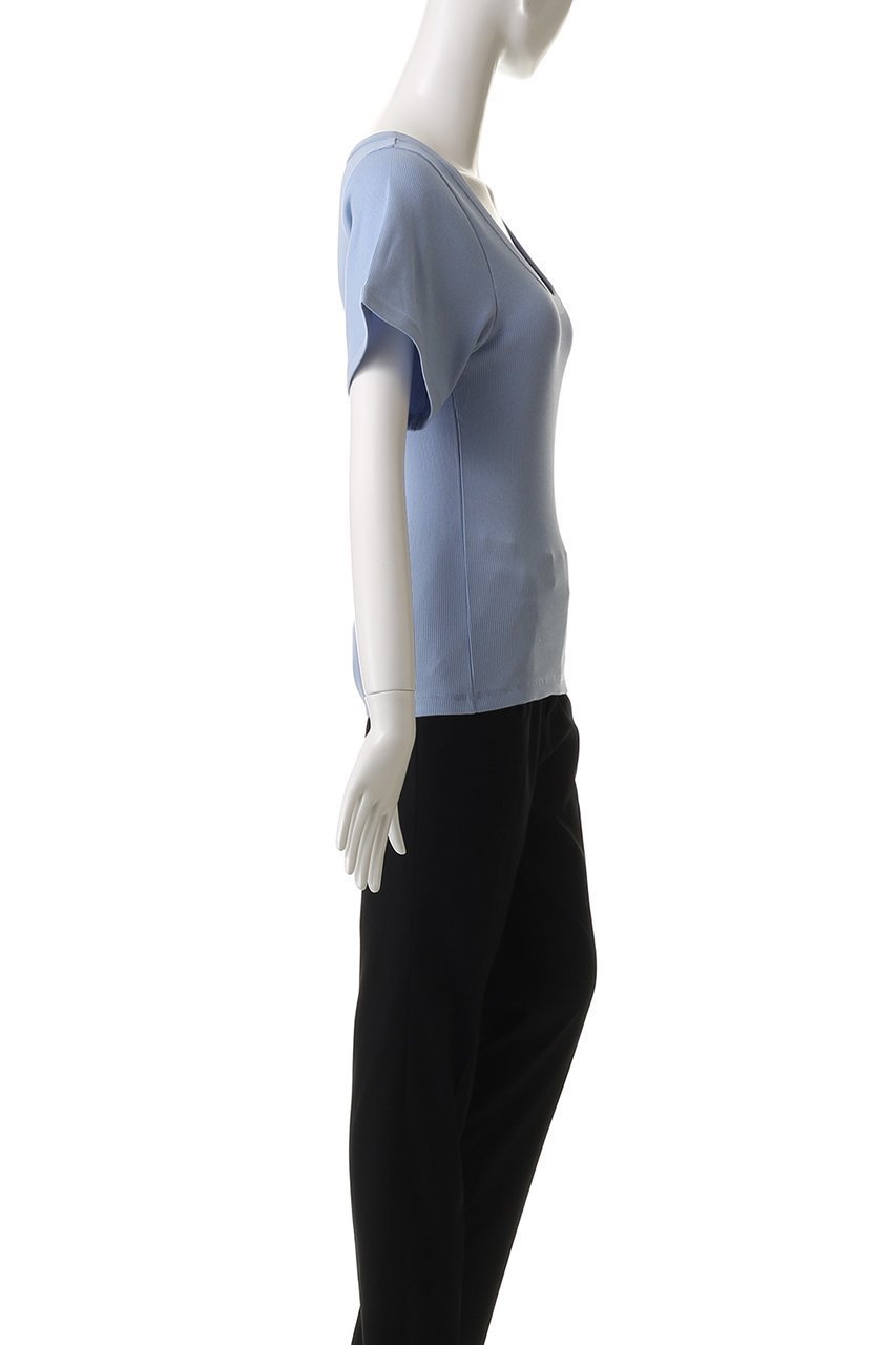 【バイ マレーネ ビルガー/BY MALENE BIRGER】のLUNAI クラシックデザインショートスリーブTシャツ 人気、トレンドファッション・服の通販 founy(ファニー) 　ファッション　Fashion　レディースファッション　Fashion for Women　トップス・カットソー　Cut & Sew Tops　シャツ・ブラウス・オフィスカジュアル　Elegant Blouses & Button-Ups　ロングTシャツ・Tシャツ　Longline T-Shirts & Tees　カットソー・ベーシックTシャツ　Cut-and-Sewn Tops / Stretch Tees & Basics　クラシック　Classic, Timeless Style　ショート　Short, Short Length　シンプル　Simple, Minimal　スリム　Slim, Slim Fit　スリーブ　Sleeve, Long Sleeve / Short Sleeve　デコルテ　Décolleté, Neckline　デニム　Denim, Jeans Material　フィット　Fit, Slim Fit　フェミニン　Feminine, Girly　ワイド　Wide, Wide Fit　other-3|ID: prp329100004421998 ipo3291000000032861646