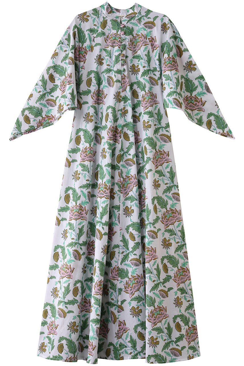 【エスゼット ブロックプリント/SZ Blockprints】のARTEMISIA DRESS ISA フレアスリーブワンピース 人気、トレンドファッション・服の通販 founy(ファニー) 　ファッション　Fashion　レディースファッション　Fashion for Women　ワンピース　Dresses　フォーマル・パーティードレス・結婚式用ドレス　Elegant & Casual Dresses　チュニック　Tunic Tops & Dresses　スリーブ　Sleeve, Long Sleeve / Short Sleeve　チュニック　Tunic, Long Top　ドレス　Dress, One-Piece　フレア　Flare, Flared　リゾート　Resort, Vacation Style　ロング　Long, Long-Length　夏　Summer　春　Spring　S/S・春夏　SS, Spring/Summer, Warm Season　 other-1|ID: prp329100004422004 ipo3291000000032872860