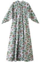 【エスゼット ブロックプリント/SZ Blockprints】のARTEMISIA DRESS ISA フレアスリーブワンピース ピンクマルチ|ID: prp329100004422004 ipo3291000000032872865