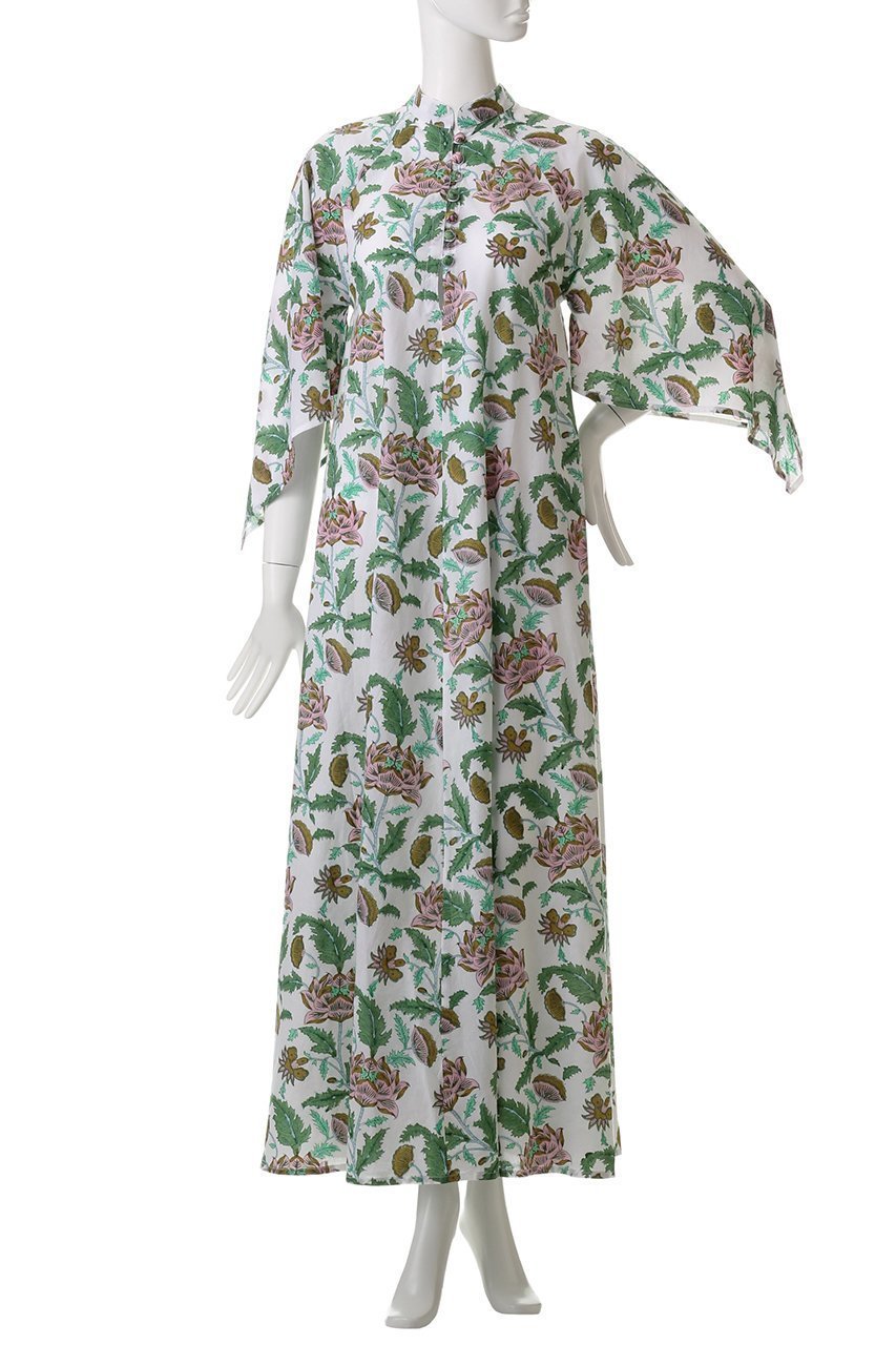 【エスゼット ブロックプリント/SZ Blockprints】のARTEMISIA DRESS ISA フレアスリーブワンピース 人気、トレンドファッション・服の通販 founy(ファニー) 　ファッション　Fashion　レディースファッション　Fashion for Women　ワンピース　Dresses　フォーマル・パーティードレス・結婚式用ドレス　Elegant & Casual Dresses　チュニック　Tunic Tops & Dresses　スリーブ　Sleeve, Long Sleeve / Short Sleeve　チュニック　Tunic, Long Top　ドレス　Dress, One-Piece　フレア　Flare, Flared　リゾート　Resort, Vacation Style　ロング　Long, Long-Length　夏　Summer　春　Spring　S/S・春夏　SS, Spring/Summer, Warm Season　other-2|ID: prp329100004422004 ipo3291000000032872872