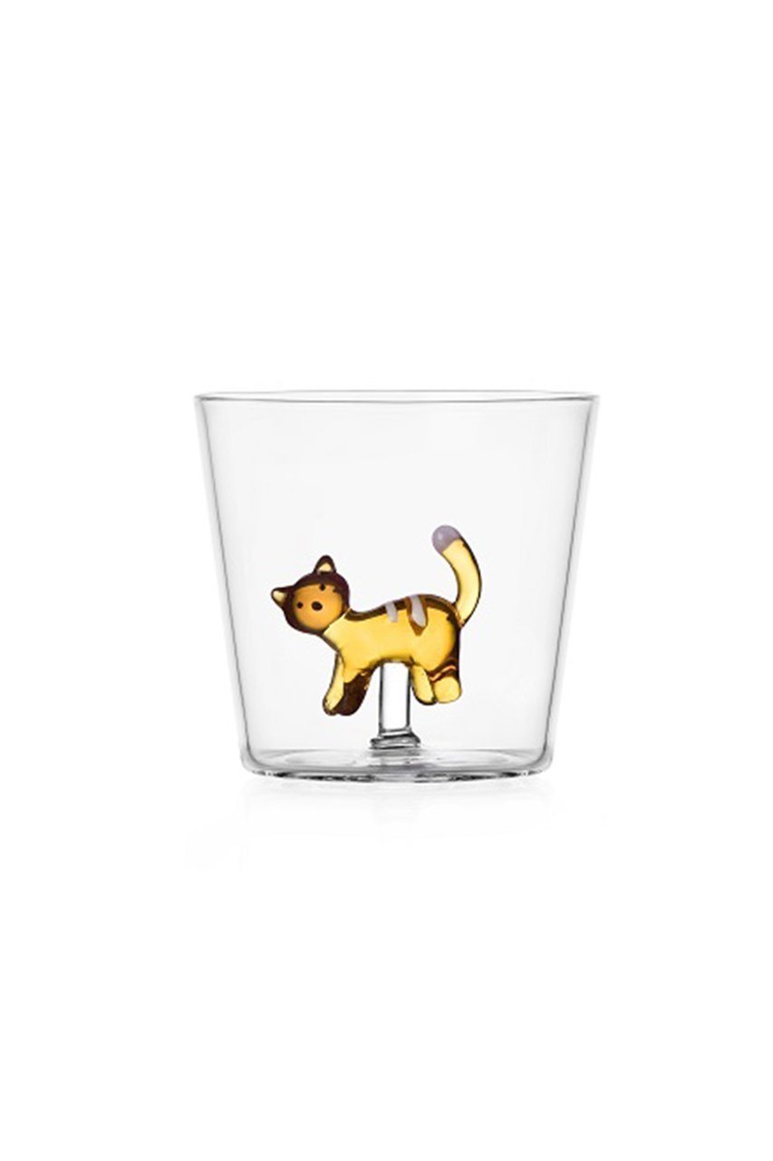【イッケンドルフ/ICHENDORF / GOODS】のTabby cat タンブラー アンバーキャット インテリア・キッズ・メンズ・レディースファッション・服の通販 founy(ファニー) 　イタリア　Italy　ガラス　Glass, Glassware　グラス　Glass, Eyewear　シンプル　Simple, Minimal　タンブラー　Tumbler, Travel Mug　テーブル　Table, Dining Table　ミラノ　Milano Style, Italian-Inspired　再入荷　Restock / Back in Stock　ホワイトライン|ID: prp329100004422017 ipo3291000000035719021